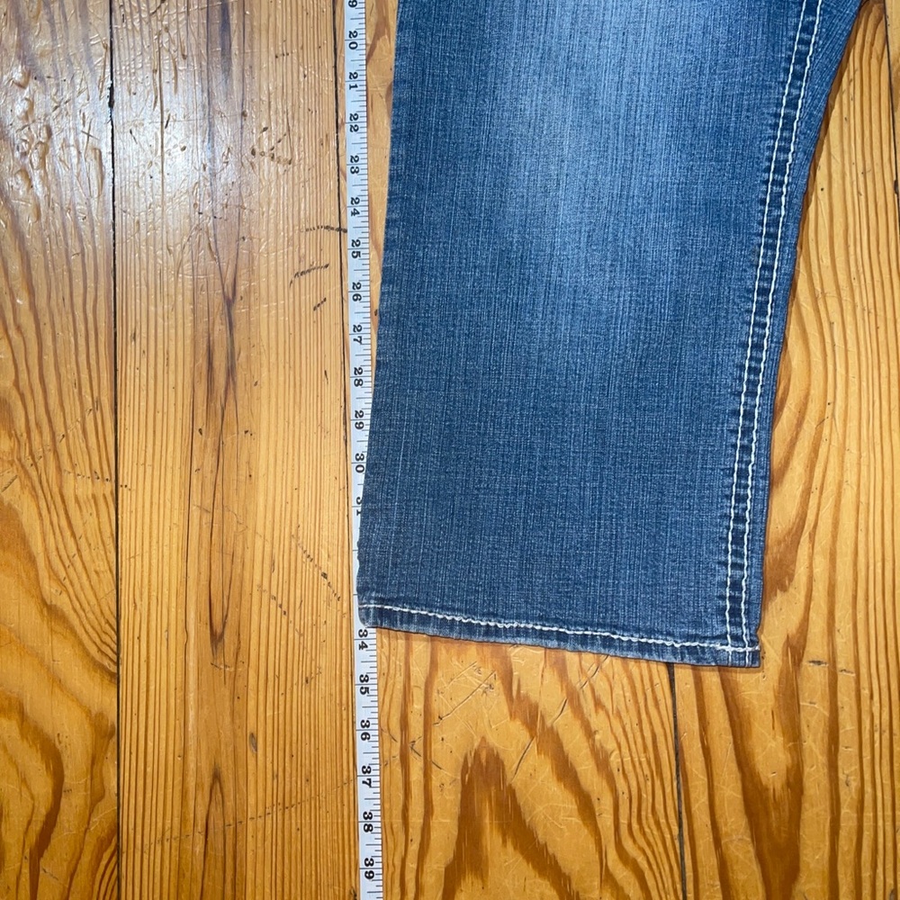 Hydraulic Lola Curvy Flap Pocket Capri Jeans Sz 18 - Picture 2 of 6